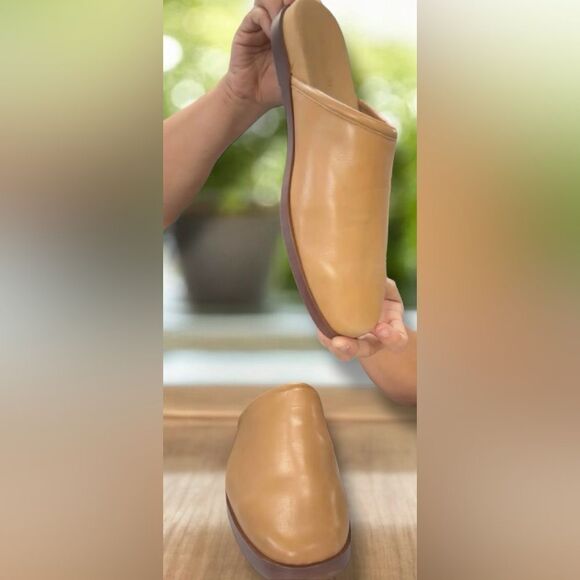 Madewell Louisa Women’s Amber Brown Leather Mule Loafer Flat Size 11 - Picture 6 of 12